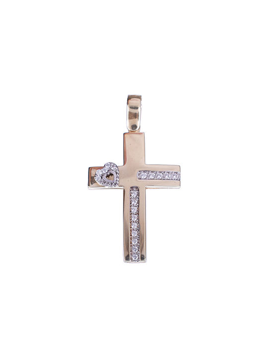 Gatsa Women's Gold Cross 14K