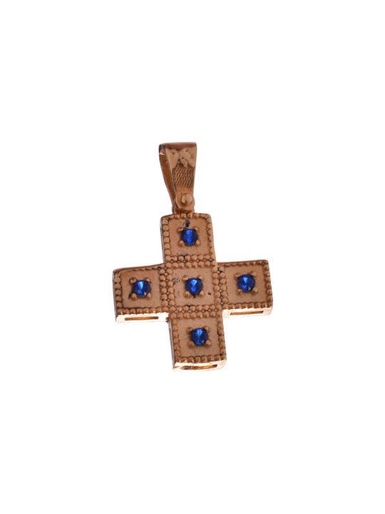 Gatsa Women's Gold Byzantine Cross 14K