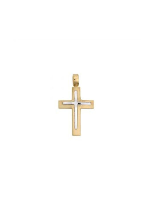 Gatsa Herren Gold Kreuz 14K