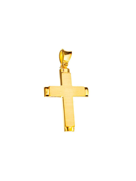 Gatsa Herren Gold Kreuz 14K