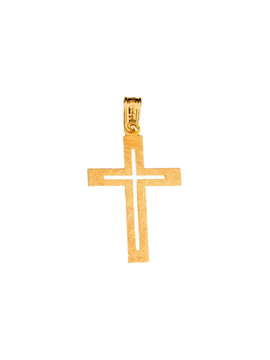 Gatsa Herren Gold Kreuz 14K