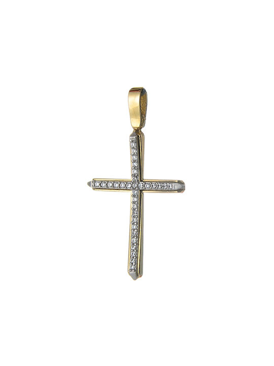 Gatsa Women's Gold Cross 14K