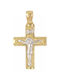 Mertzios.gr Gold Cross 14K with the Crucified