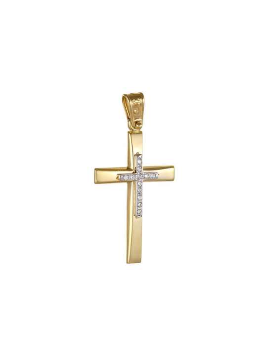 Papoulidis Jewellery Femeiesc Aur Cruce 14K