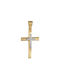 Papoulidis Jewellery Damen Gold Kreuz 14K mit Kette