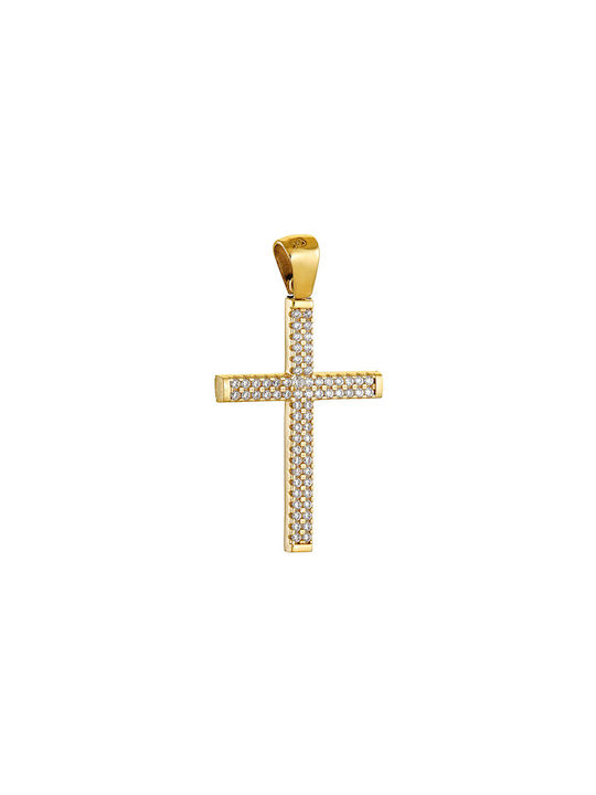 Papoulidis Jewellery Damen Gold Kreuz 14K