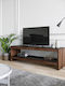 TV-Ständer aus Massivholz & Glas Braune M140xT45xH45cm
