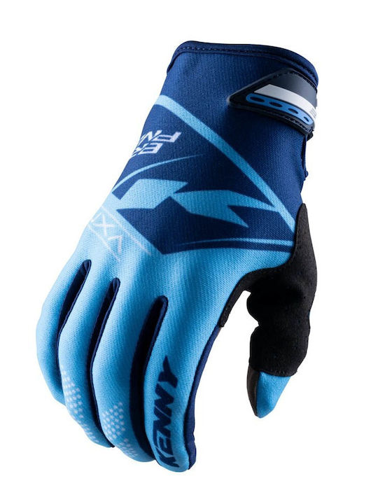 Kenny Men's Motocross Gloves Blue