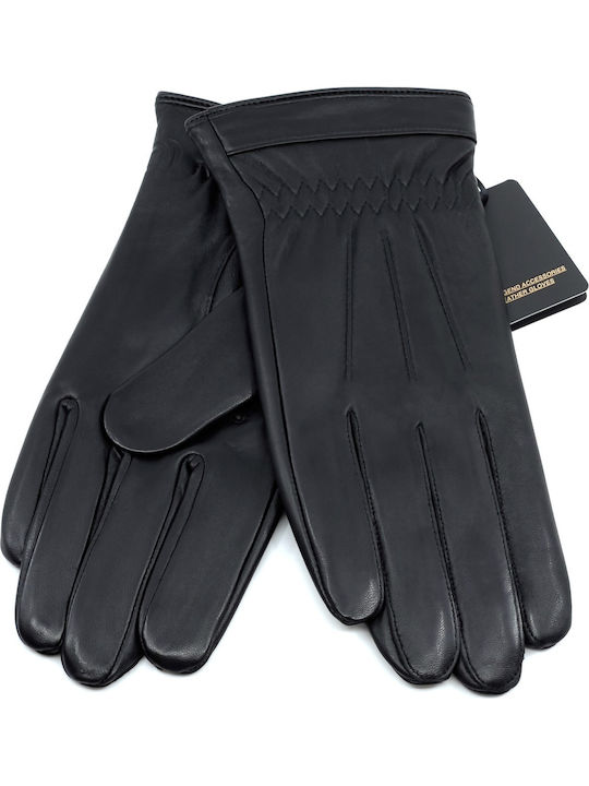 Men's Leather Touch Gloves Black