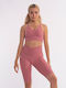 Women's Bike Training Legging High Waisted & Push Up Pink