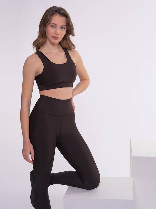 Training Women's Long Firming High Waist Push Up Leggings Black