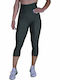 Damen Capri Leggings Formendefinition Hohe Taille & Push-up Khaki