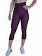 Women's Capri Leggings Firming High Waist & Push Up Purple