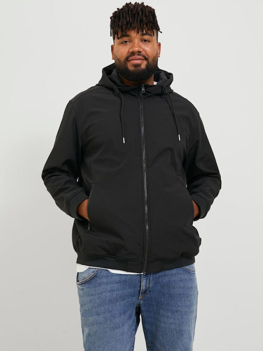 Jack & Jones Мъжко Модерно Софтшел Черен