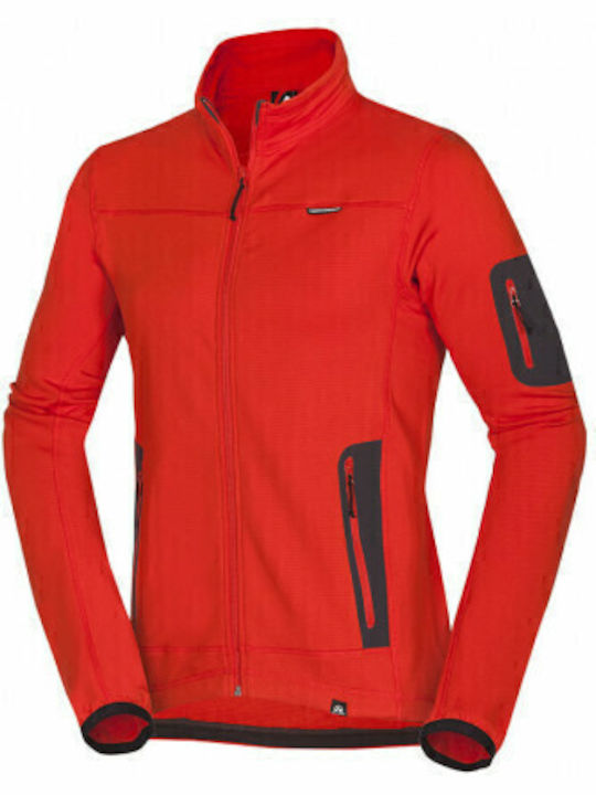 Herren Fleecejacke Rot