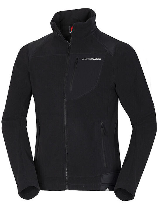 Northfinder Ανδρική Ζακέτα Fleece Μαύρη