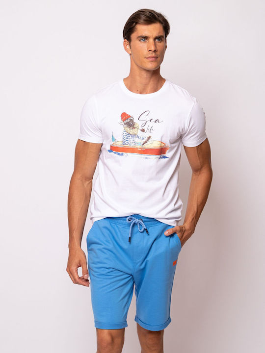 Heavy Tools Sportliche Herrenshorts Blau