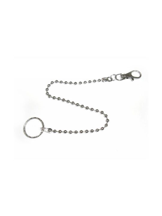 Kostibas Fashion Keychain Metallic Silver