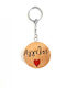 Wooden Art Handmade Wooden Keychain