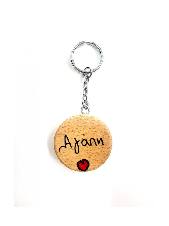 Wooden Art Handmade Keychain Wooden