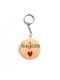 Wooden Art Handmade Keychain Wooden