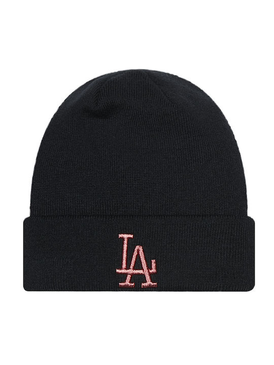 New Era METALLIC LOGO W Beanie Unisex Σκούφος Πλεκτός σε Navy Μπλε χρώμα