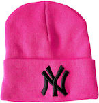 Chica Beanie Unisex Beanie Gestrickt in Fuchsie...