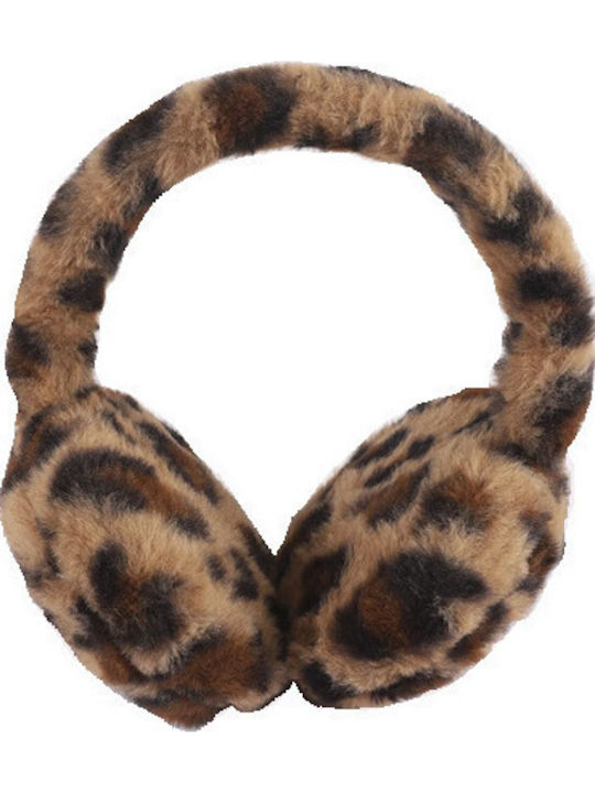 Γυναικείο Earmuff Πλεκτό σε Καφέ χρώμα
