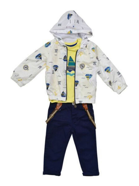 Restart for kids Kids Set with Pants & Jacket Summer 3pcs Yellow