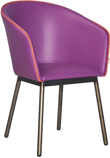 Stühle Speisesaal Lila 1Stück 59x57x83cm
