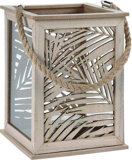 Koopman Laterne Hölzernes Braun 18x18x26cm 1Stück