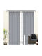 Import Hellas Vorhang mit Grommet Grau 270x270cm