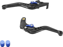 Set Manete Frână/Ambreiaj Motocicletă Manete de motocicletă ajustabile pentru Yamaha Tracer 900 Negre 103046