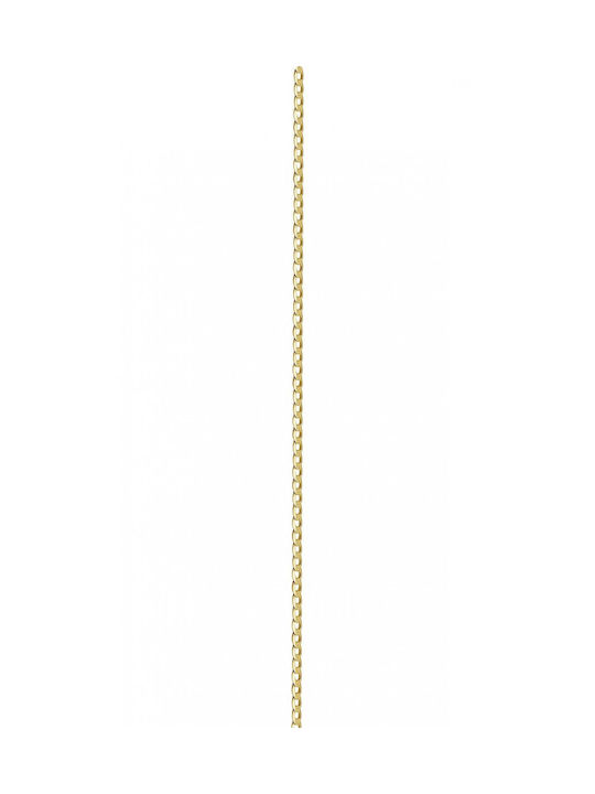 Mertzios.gr Gold Chain Neck 9K Thin Thickness 2mm and Length 50cm