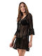 FantazyStores Women's Mini Dress Beachwear Black