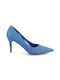 Fshoes Pointed Toe Blue Heels