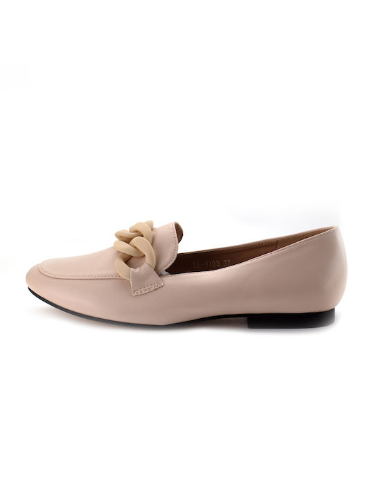 Plato Women's Moccasins in Beige Color