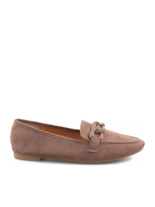 Γυναικεία Loafers σε Καφέ Χρώμα