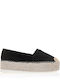 Wildleder Damen Espadrilles in Schwarz Farbe