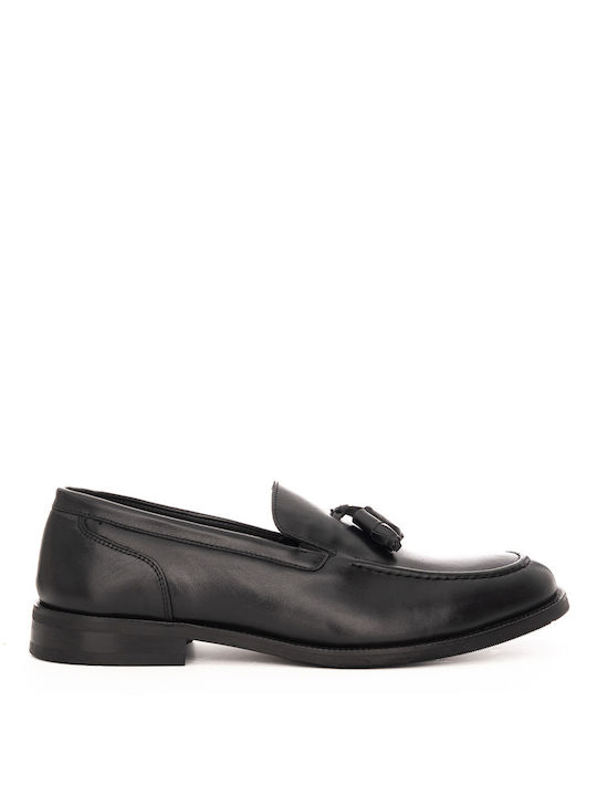 Philippe Lang Men's Leather Moccasins Black