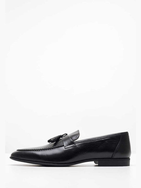 Philippe Lang Men's Leather Loafers Black