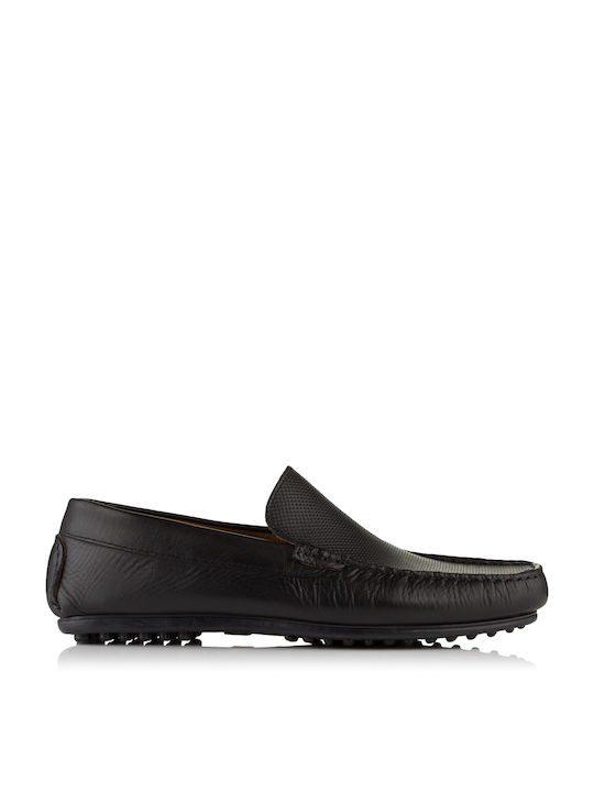 Antonio Shoes Δερμάτινα Ανδρικά Μοκασίνια σε Μαύρο Χρώμα