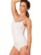 Bodysuit pentru femei cu dantelă Alb