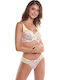 Miss Rosy Spitzen Unterwäsche-Set für Damen BH mit Brasilien Beige