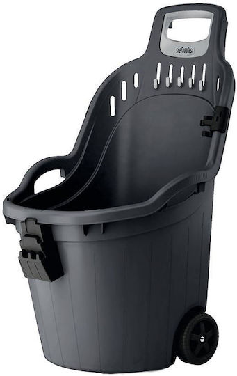 Cărucior de Grădină din plastic Cu două roți 50lt 59.5x53x88.5cm.