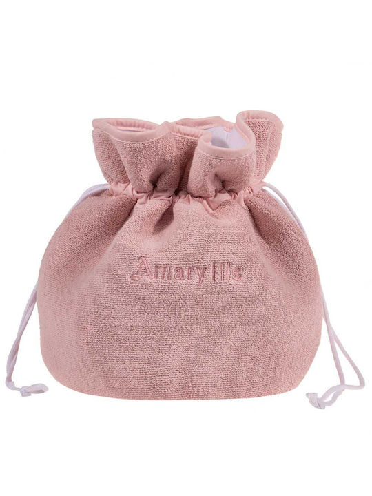 Amaryllis Slippers Toiletry Bag in Pink color 25cm