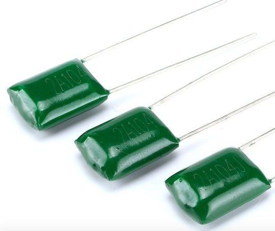 Haitronic Capacitor Polyester (MKT) 0.1μF 100nF 100V HR0635