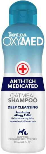 Tropiclean OxyMed Anti-Itch Medicated Oatmeal Dog Shampoo 355ml
