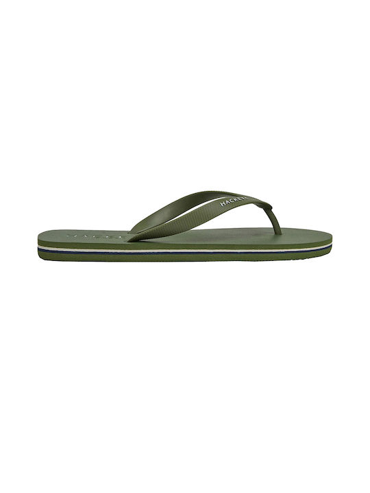 Hackett Herren-Flip-Flops Khaki