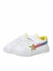 Colorful Star Παιδικά Sneakers με Σκρατς Λευκά